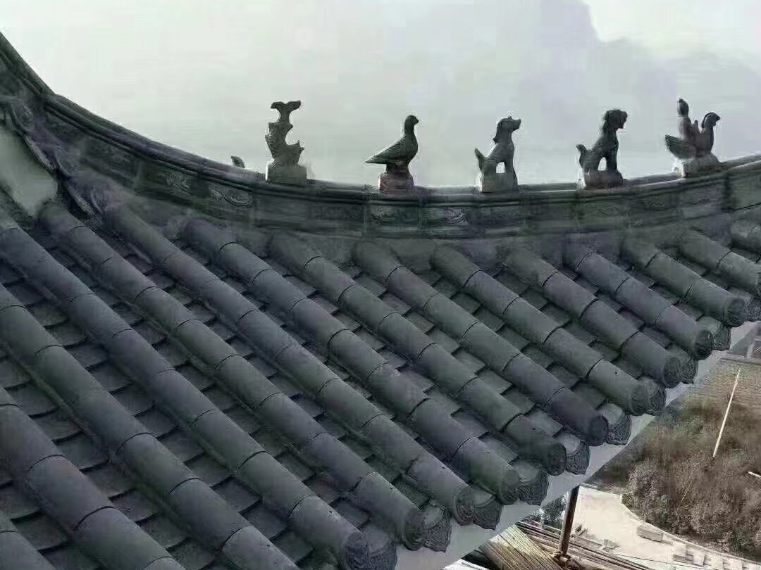 仿古筒瓦案例